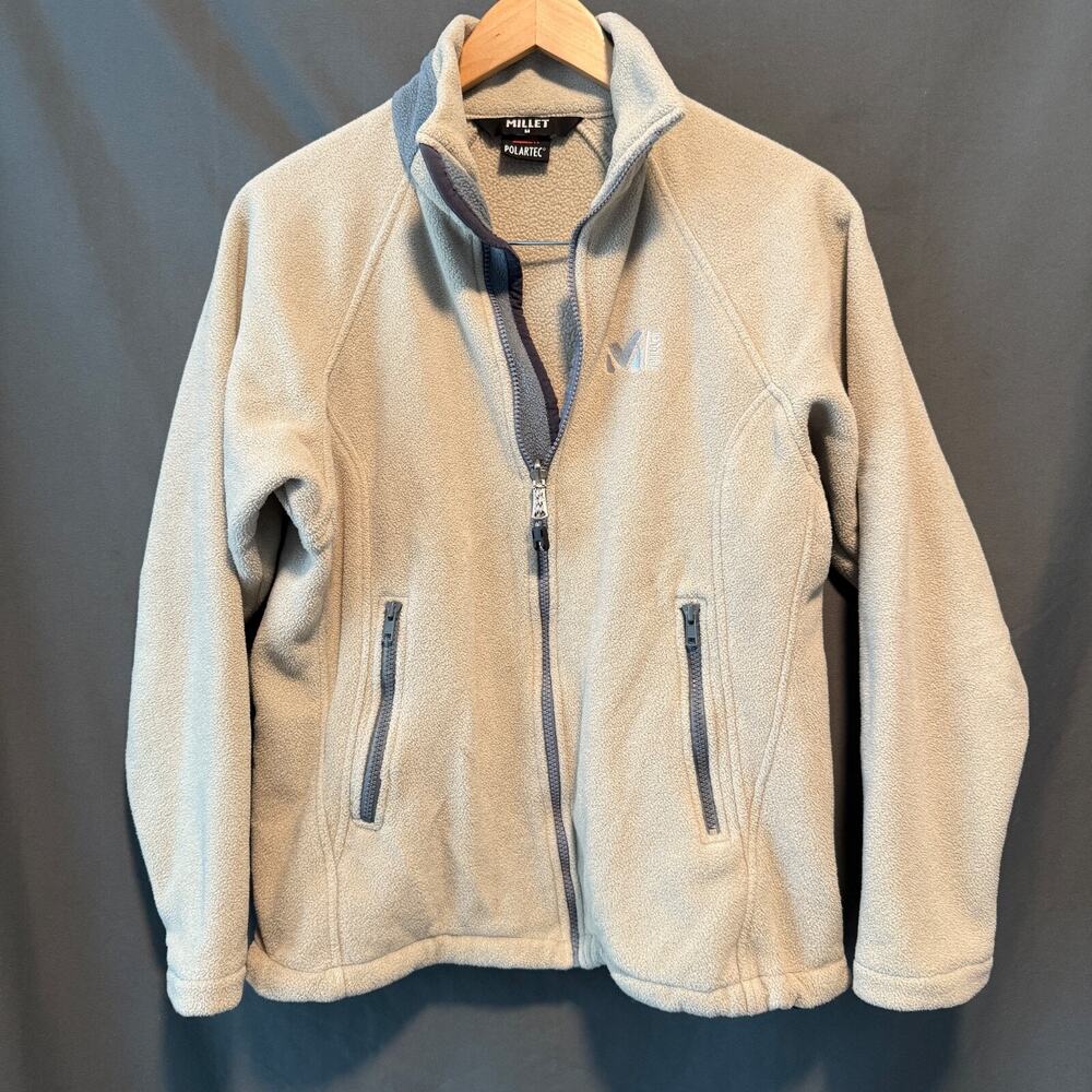 Millet Polartec Fleece Jacket LD Montana M Size Medium Beige